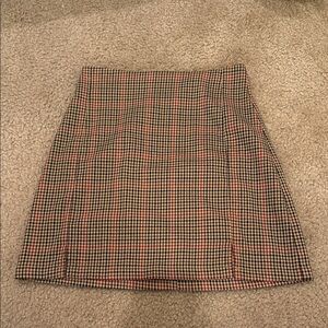 Brandy Melville Checkered Mini Skirt - Black and Red